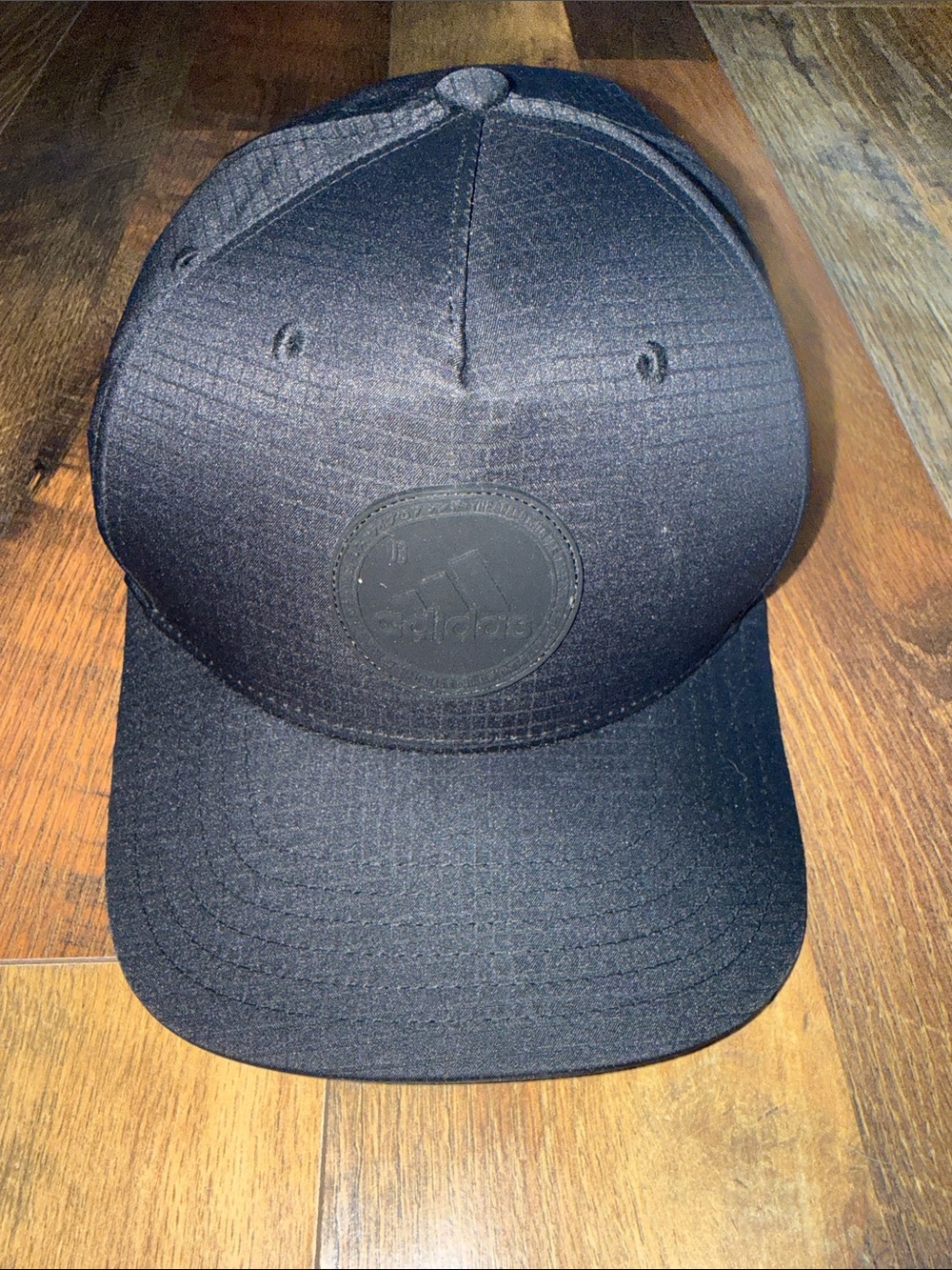 adidas Black Structured Logo Baseball Hat